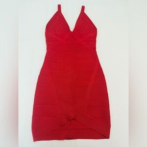 Chic mini bandage Red Dress